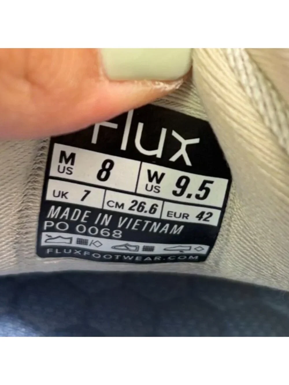 Flux Adapt Graphene XT White Gum Mens Size 8 Womens 9.5 Athletic Shoes Sneakers